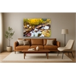 Pemberly Row Aspen Frameless Tempered Glass Wall Art in Multicolor