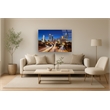Pemberly Row Atlanta at Night Frameless Tempered Glass Wall Art Multicolor