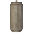 Pemberly Row Ribbed Table Lamp with Ceramic Base in Stonewash Finish