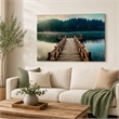 Pemberly Row Frameless Tempered Glass Wall Art Dock Views 60