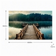 Pemberly Row Frameless Tempered Glass Wall Art Dock Views 60