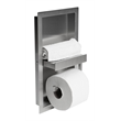 Pemberly Row Stainless Steel Toilet Paper Holder Niche in Brushed Finish