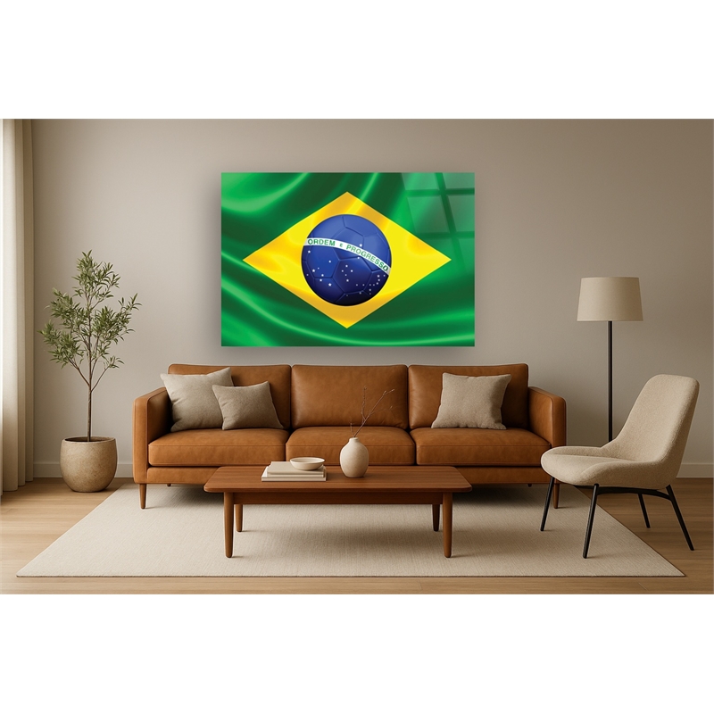 Pemberly Row Tempered Glass Wall Art in Multicolor 60