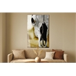 Pemberly Row Cattle Skull Tempered Glass Wall Art - 40