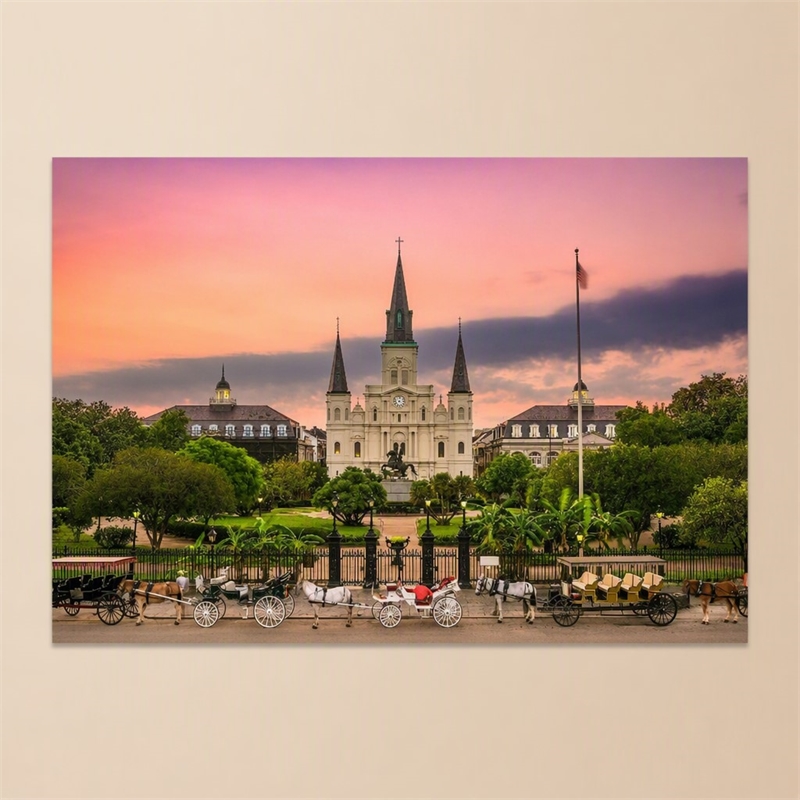 Pemberly Row Jackson Square Frameless Tempered Glass Wall Art 60