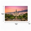 Pemberly Row Jackson Square Frameless Tempered Glass Wall Art 60