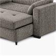 Pemberly Row 2Pc Set of Fireplace TV Console and Convertible Sofa Sleeper