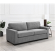 Pemberly Row Upholstered Sofa Sleeper with Queen Mattress in Grey
