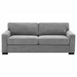 Pemberly Row Upholstered Sofa Sleeper with Queen Mattress in Grey