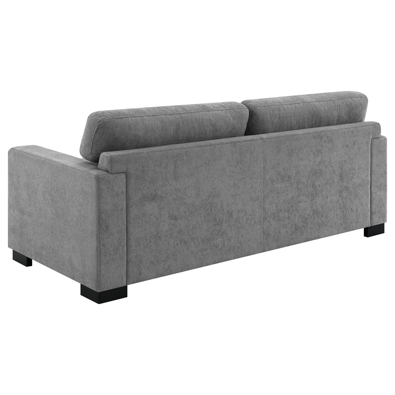 Pemberly Row Upholstered Sofa Sleeper with Queen Mattress in Grey