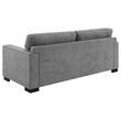 Pemberly Row Upholstered Sofa Sleeper with Queen Mattress in Grey