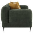Pemberly Row 2-Piece Chenille Upholstered Sofa and Loveseat Set in Green