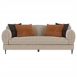 Pemberly Row 2-Piece Chenille Upholstered Sofa and Loveseat Set in Latte