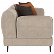 Pemberly Row 2-Piece Chenille Upholstered Sofa and Loveseat Set in Latte