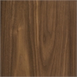 Pemberly Row Round SmartTop Wood End Side Table in Smokey Gray/Dark Brown