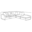 Pemberly Row 5-Piece Upholstered Modular Sectional Sofa in Beige
