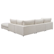 Pemberly Row 5-Piece Upholstered Modular Sectional Sofa in Beige