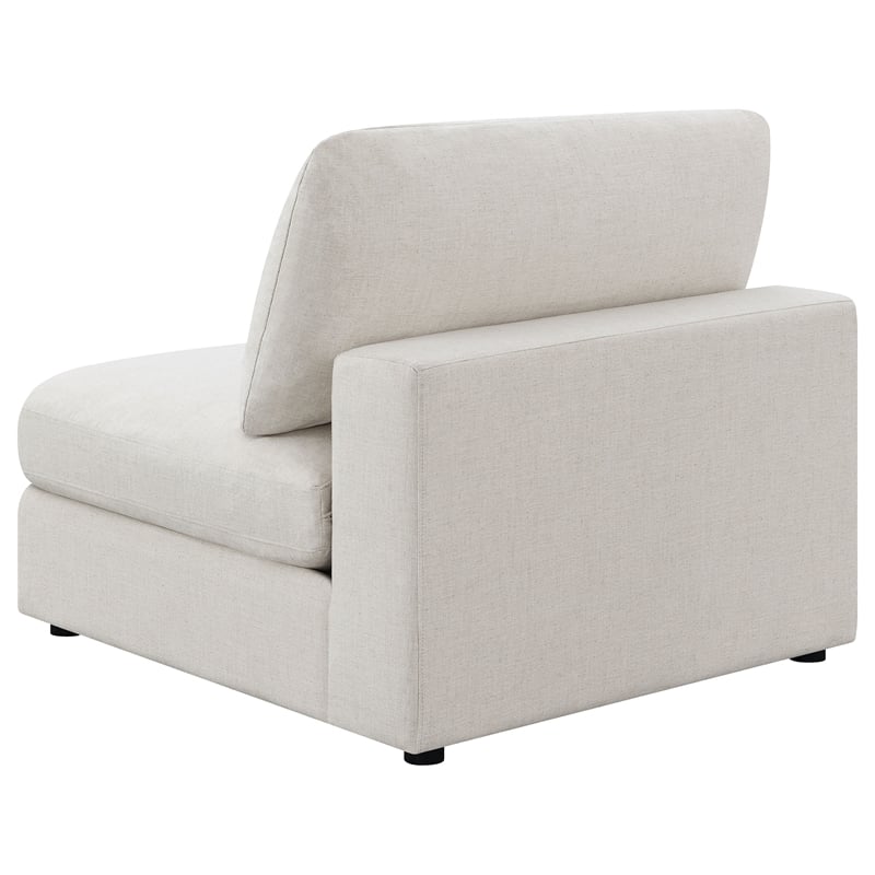 Pemberly Row 5-Piece Upholstered Modular Sectional Sofa in Beige