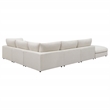Pemberly Row 6-Piece Upholstered Modular Sectional Sofa in Beige