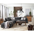 Pemberly Row 6-Piece Upholstered Modular Sectional Sofa in Charcoal
