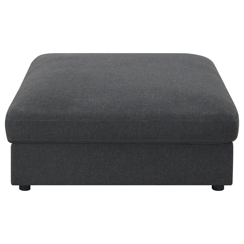 Pemberly Row 4-Piece Upholstered Modular Sectional Sofa in Charcoal