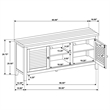 Pemberly Row 2-Door 60-Inch TV Stand Console in Distressed Java