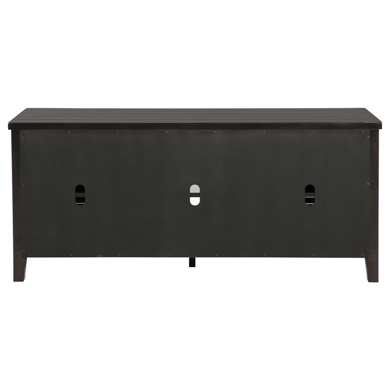 Pemberly Row 2-Door 60-Inch TV Stand Console in Distressed Java