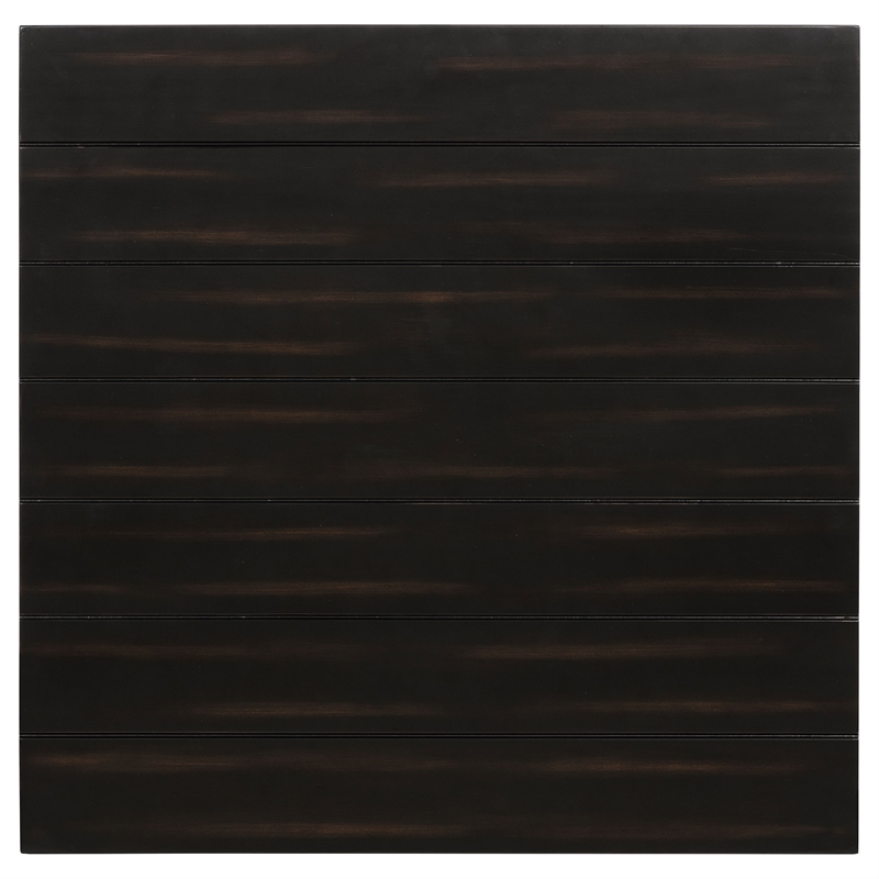 Pemberly Row 1-Drawer Square Wood End Table in Distressed Java