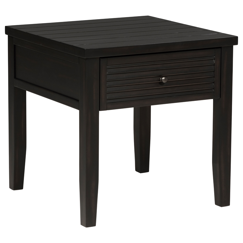 Pemberly Row 2-Piece Coffee and End Table Set in Distressed Java