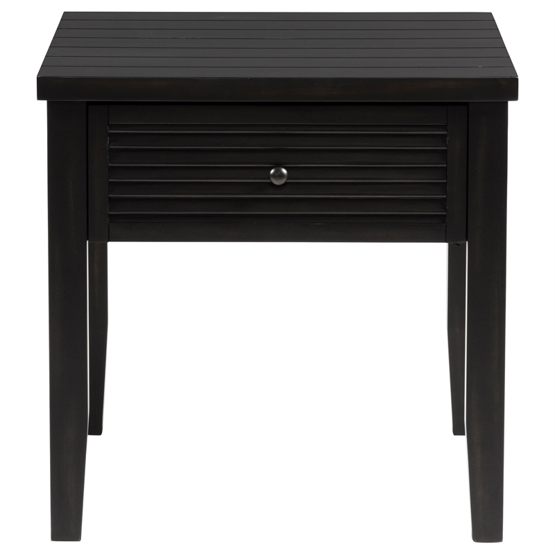 Pemberly Row 2-Piece Coffee and End Table Set in Distressed Java