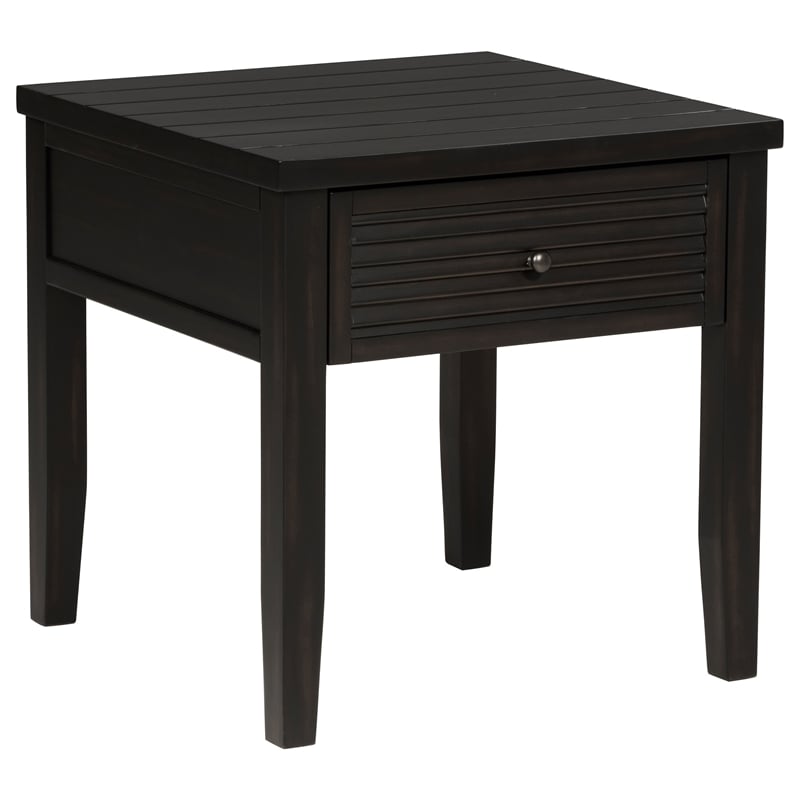 Pemberly Row 3-Piece Coffee and End Table Set in Distressed Java