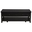 Pemberly Row 3-Piece Coffee and End Table Set in Distressed Java