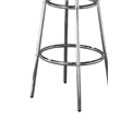 Pemberly Row Round 30-Inch 1950's Bistro Pub Height Bar Table in Black