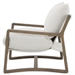Pemberly Row Boucle Upholstered Wood Arm Accent Chair in Sand