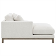 Pemberly Row Boucle Upholstered Left Side Chaise Sectional Sofa in Sand
