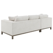 Pemberly Row Boucle Upholstered Left Side Chaise Sectional Sofa in Sand