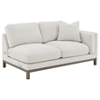 Pemberly Row Boucle Upholstered Left Side Chaise Sectional Sofa in Sand