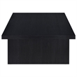 Pemberly Row Rectangular Engineered Laminate Coffee Table in Black