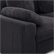 Pemberly Row 2-Piece Set of L-Shape Sectional Sofa & TV Stand with Fireplace