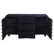 Pemberly Row 3-Drawer Sideboard Buffet Storage Cabinet in Black