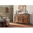 Pemberly Row 3-door Solid Reclaimed Wood Accent Cabinet in Brown