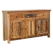 Pemberly Row 3-door Solid Reclaimed Wood Accent Cabinet in Brown