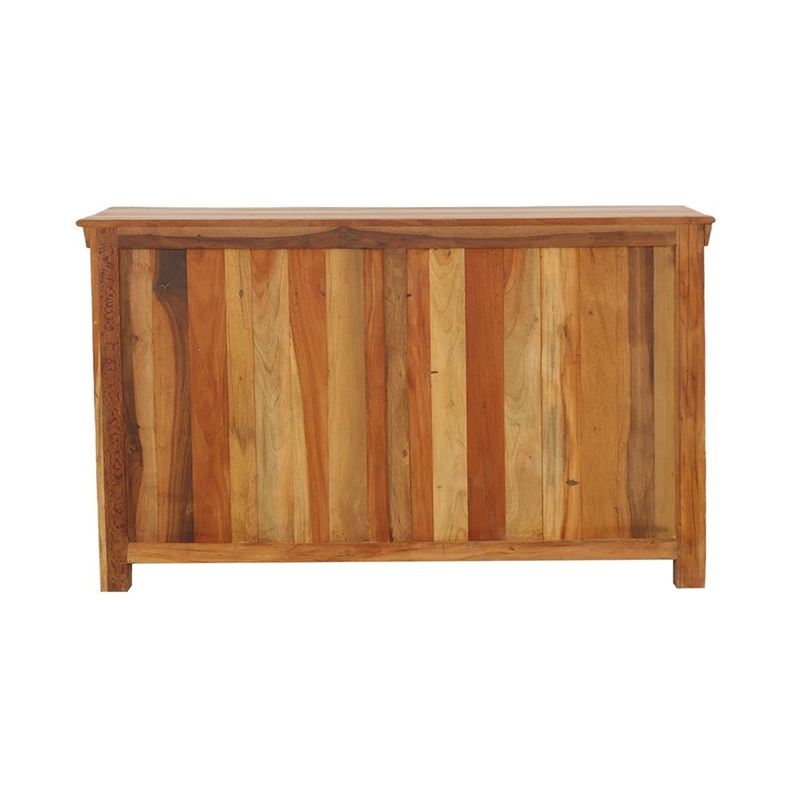 Pemberly Row 3-door Solid Reclaimed Wood Accent Cabinet in Brown