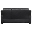 Pemberly Row 2-piece Upholstered Padded Arm Tufted Sofa Set in Black