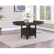 Pemberly Row Oval 60-inch Extension Leaf Dining Table in Espresso