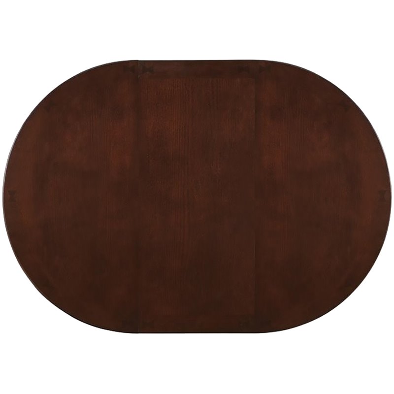 Pemberly Row Oval 60-inch Extension Counter Dining Table in Espresso