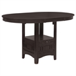 Pemberly Row Oval 60-inch Extension Counter Dining Table in Espresso