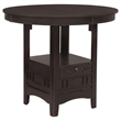 Pemberly Row Oval 60-inch Extension Counter Dining Table in Espresso