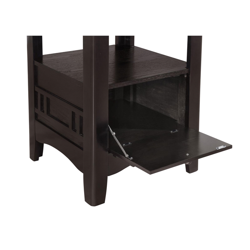Pemberly Row Oval 60-inch Extension Counter Dining Table in Espresso