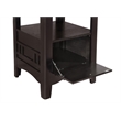 Pemberly Row Oval 60-inch Extension Counter Dining Table in Espresso